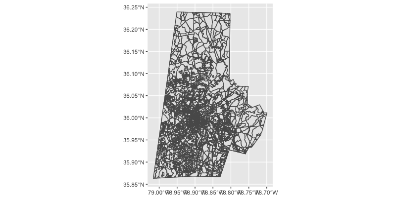 An ugly map of Durham.